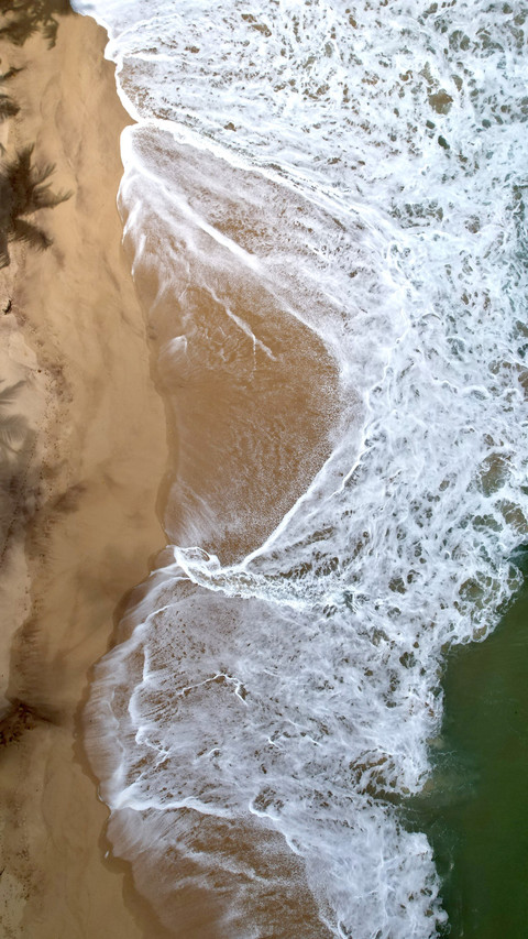 Aerial view of sri lanka beach screenshot