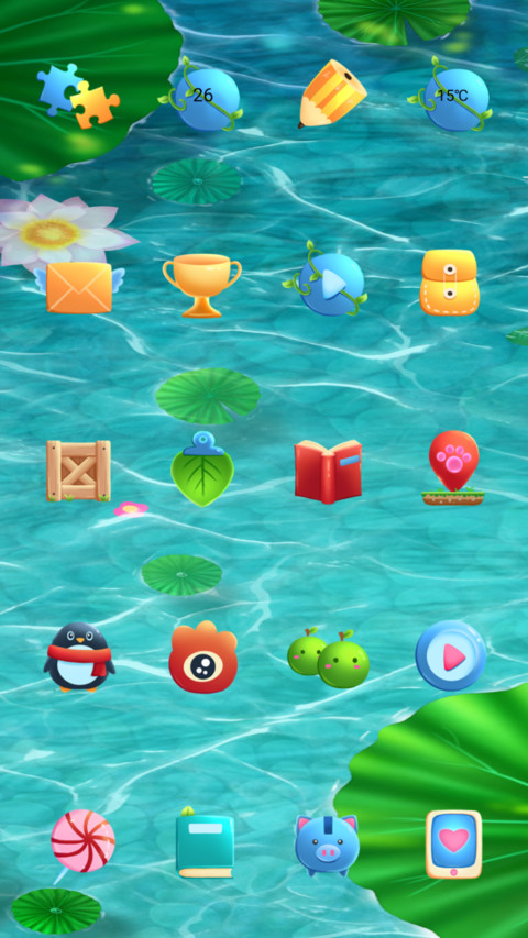 锦鲤戏荷 screenshot
