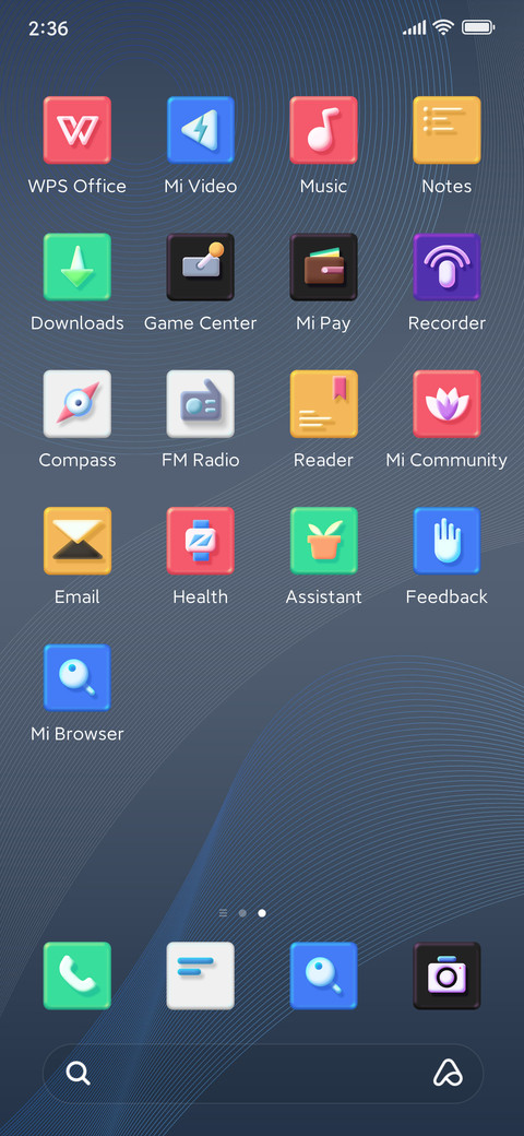Simple Blue screenshot