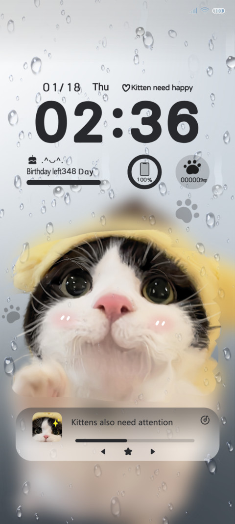 Rainy day Kitten screenshot
