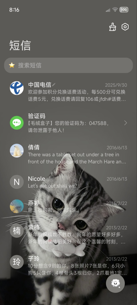 ins重感 呆呆小猫 screenshot