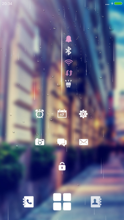最美街角(双锁屏+下雨特效) screenshot
