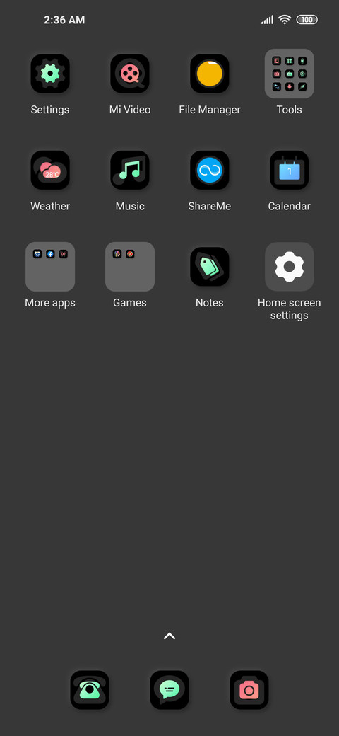 Light tone screenshot