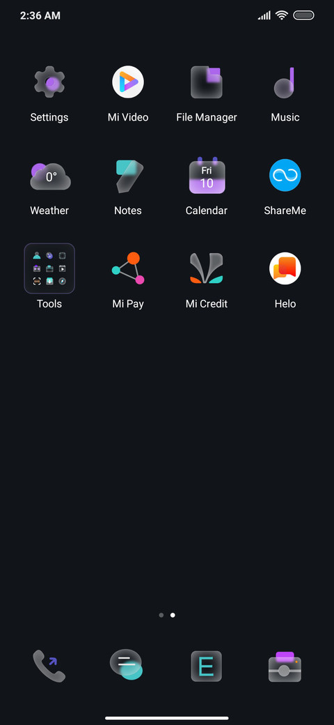 Colorful circle screenshot