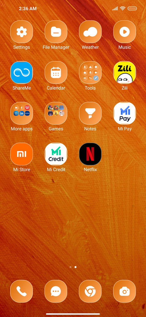 Orange Abstract screenshot