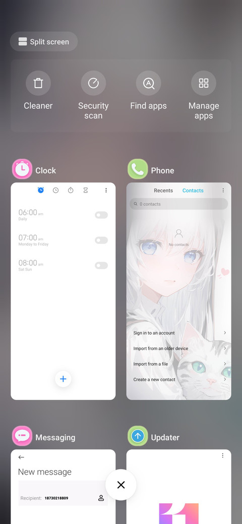 Girl and White Cat screenshot