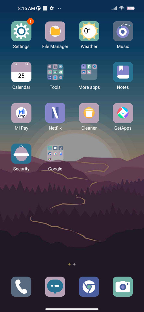 Purple forest screenshot