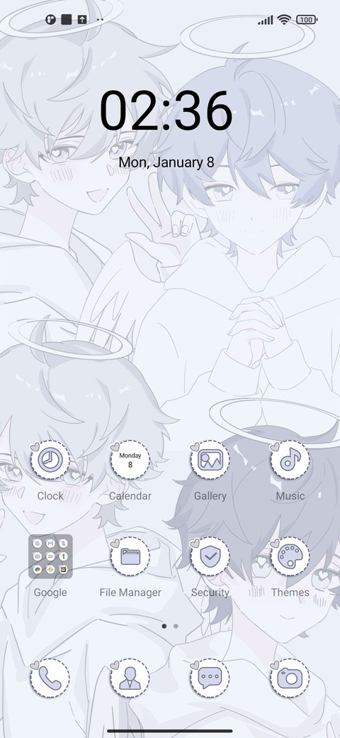Blue sticker screenshot