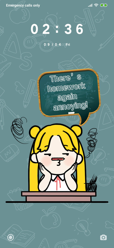 Trouble of doing homework screenshot