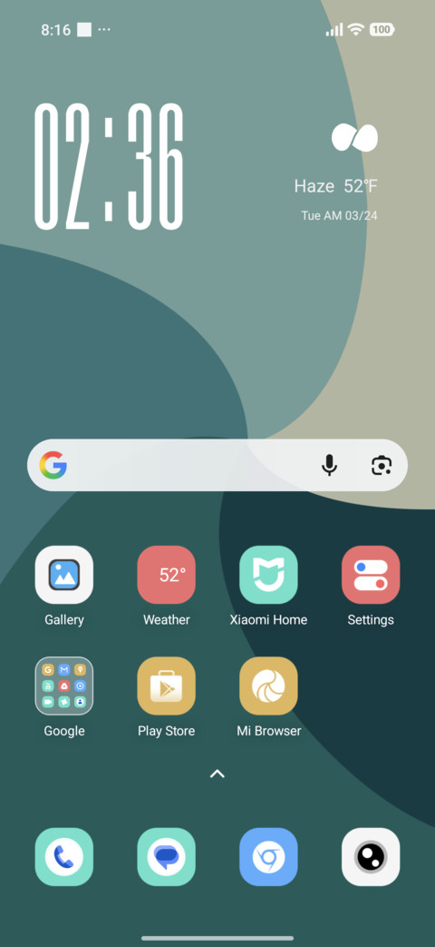 Teal Cream Curve screenshot