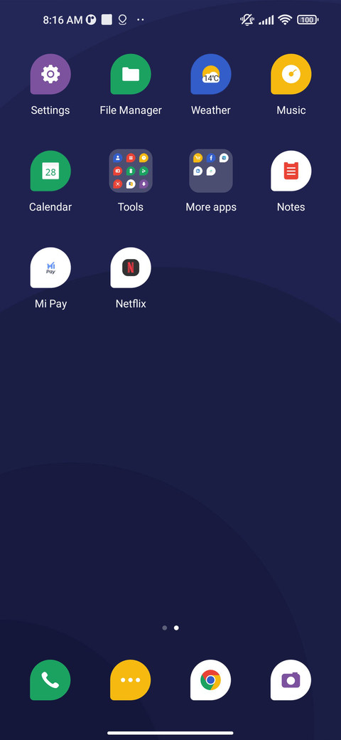 Minimalist screenshot