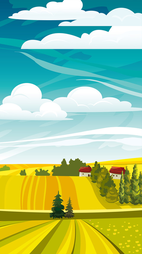 Simple natural illustration background screenshot