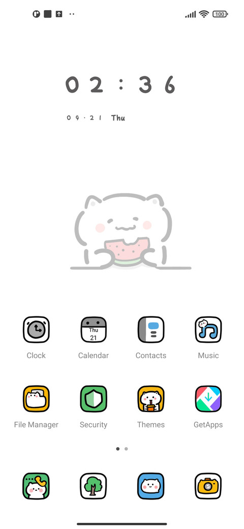 Lazy cat module screenshot