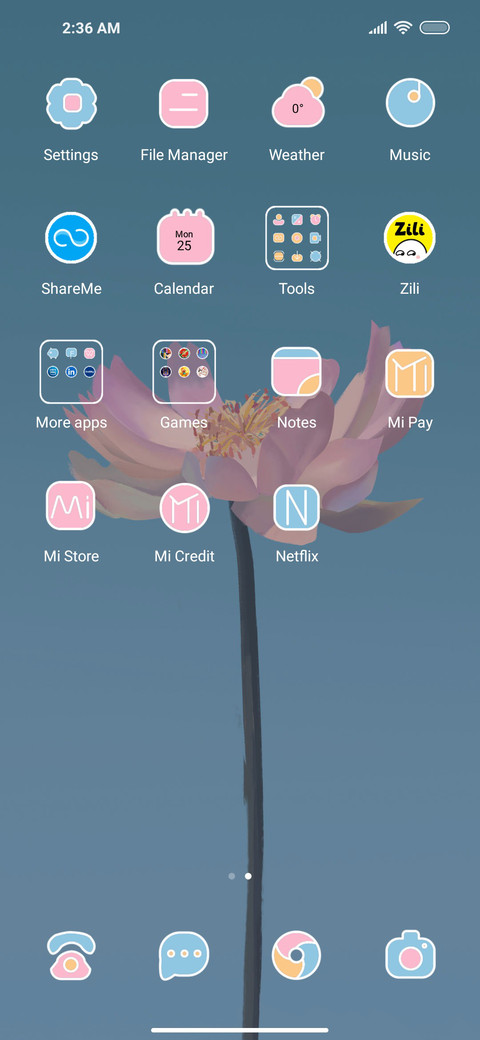 Floral screenshot