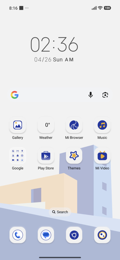 Orange Blue Corner screenshot