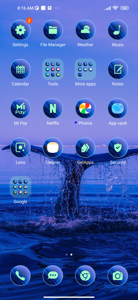 blue whale screenshot