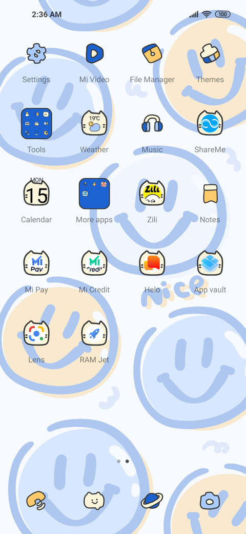 Oil Smile Blue screenshot