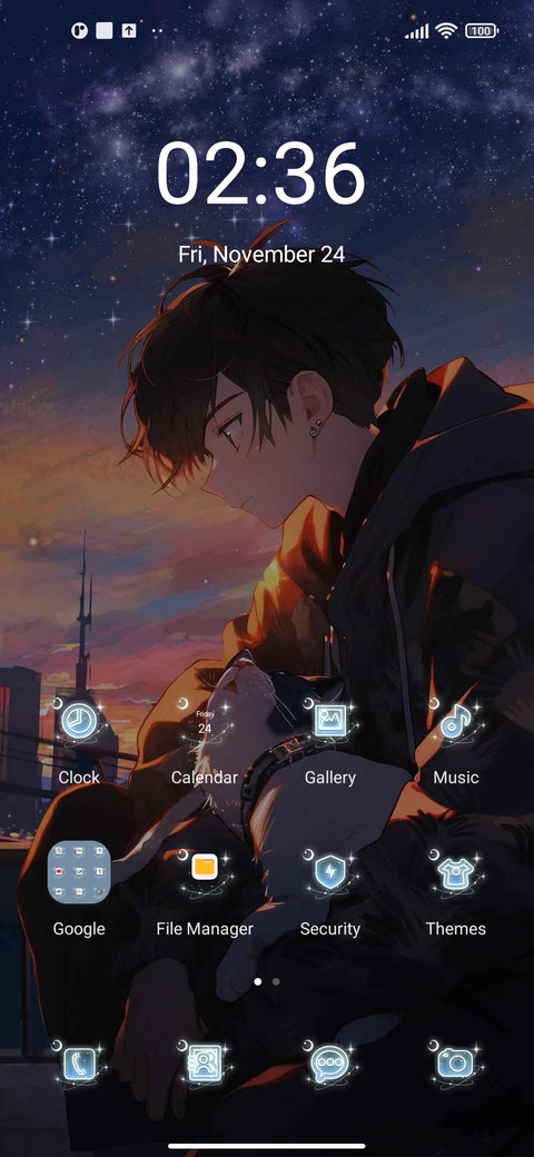 Sunset and dusk screenshot