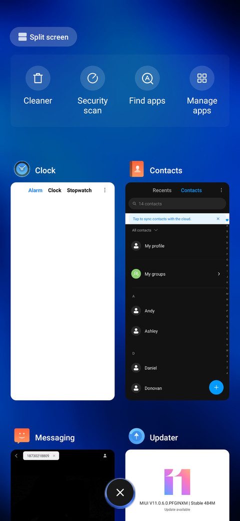 Dark Blue Powerful screenshot
