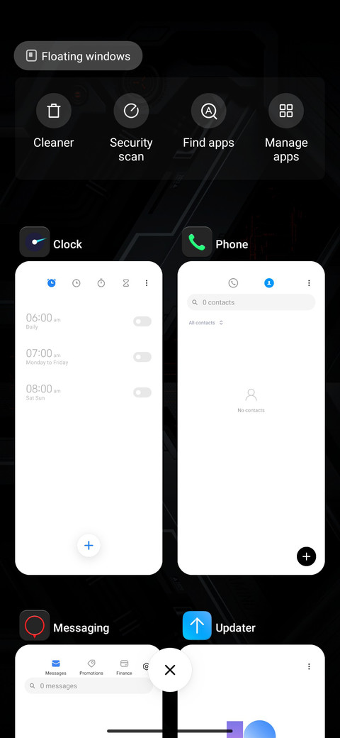 Lenovo Legion UI screenshot