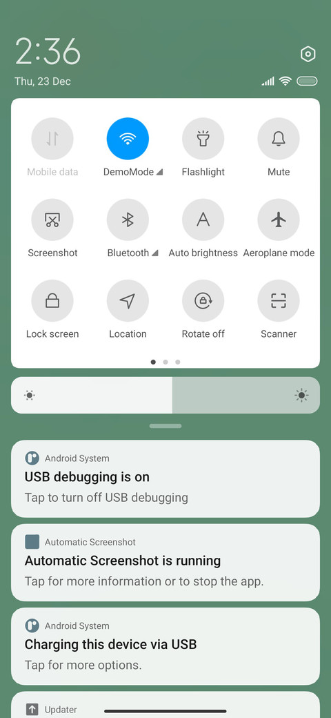 Quiet and green screenshot