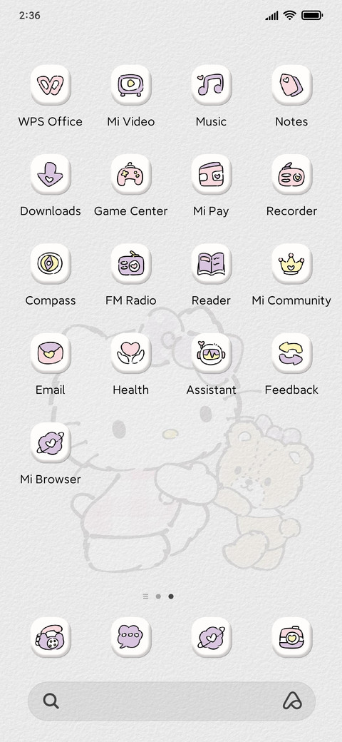Kitty components screenshot