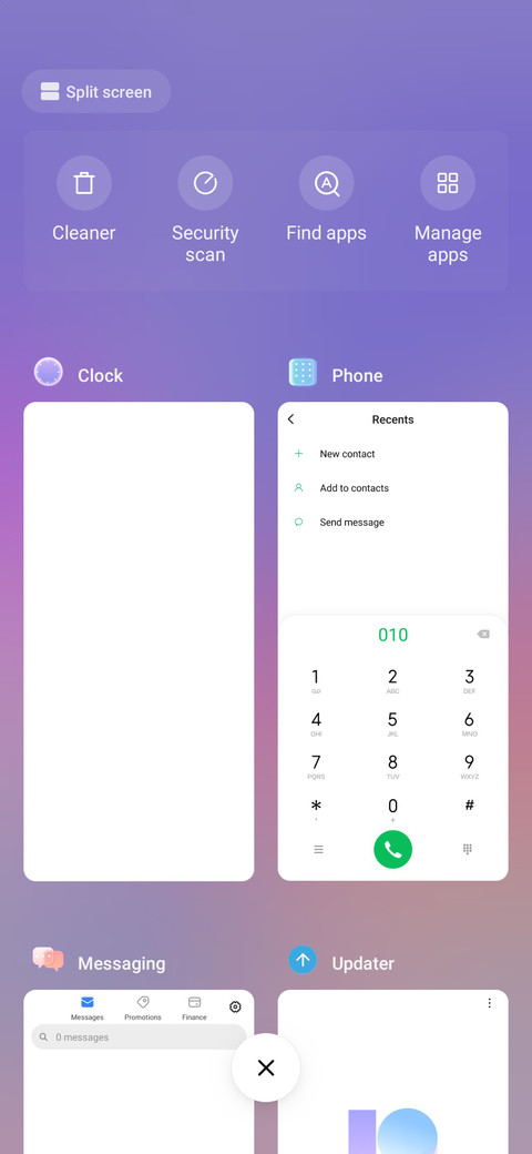 Colorful glass screenshot