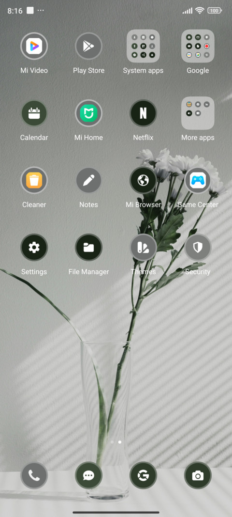 Floral screenshot