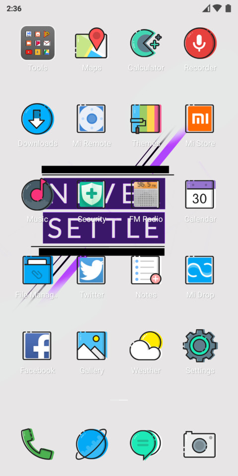 Violet Never Settle_V10 screenshot