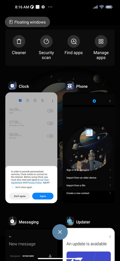 Galactic screenshot