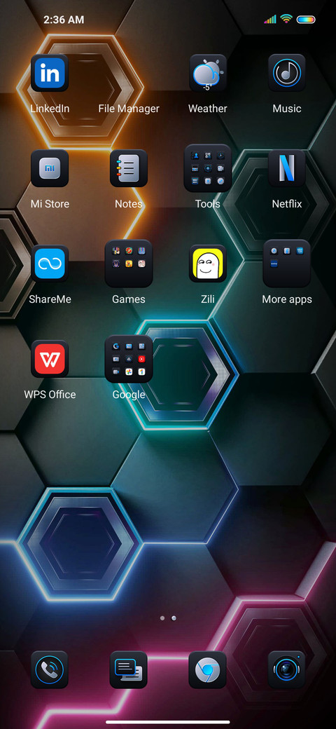 Business hexagon screenshot