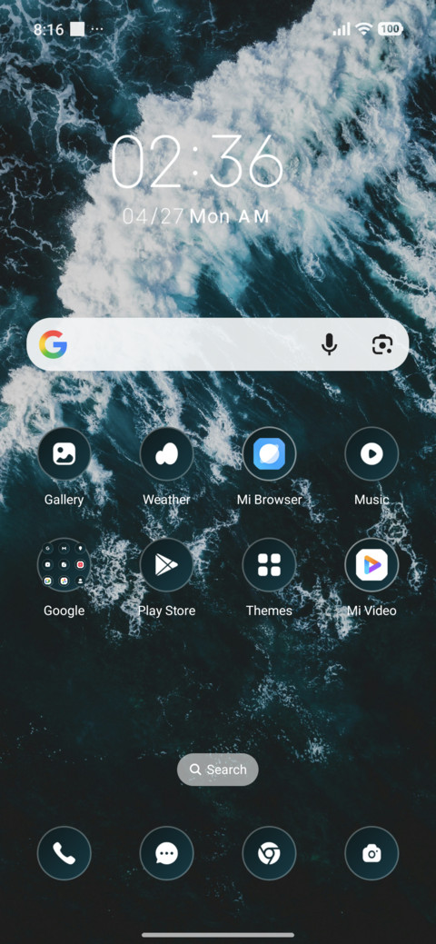 Water Blue screenshot
