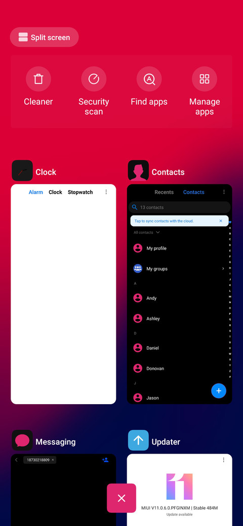 DarkDroid Red_DWM4 screenshot