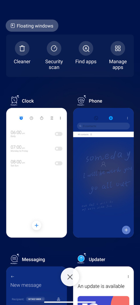 Klein blue screenshot