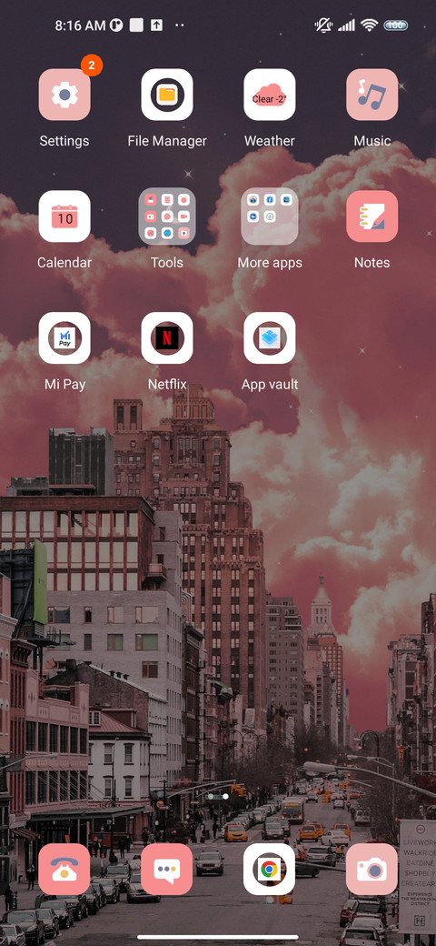 Clear sky screenshot