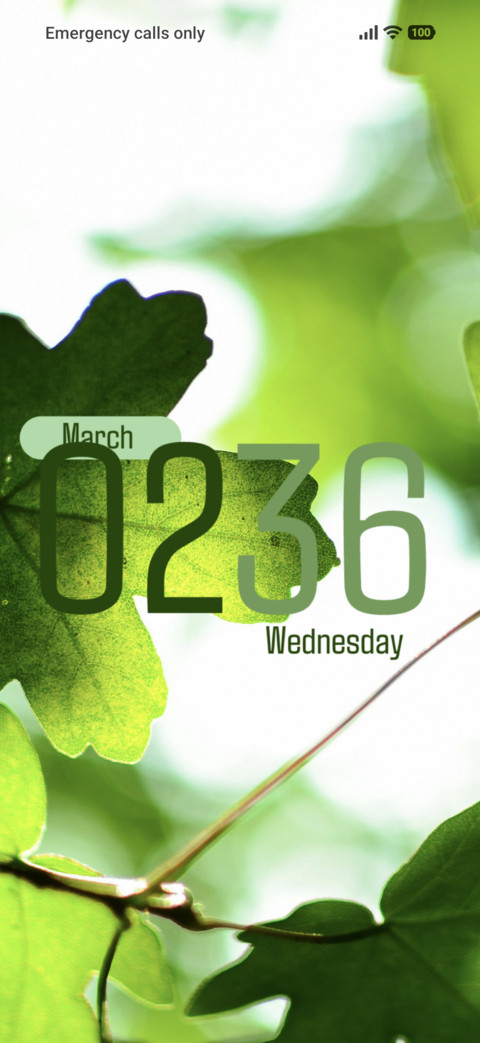 Vibrant leaf screenshot