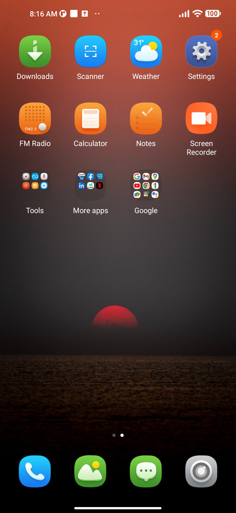 Sunrise screenshot