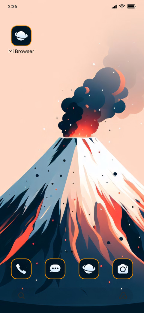 volcano art screenshot