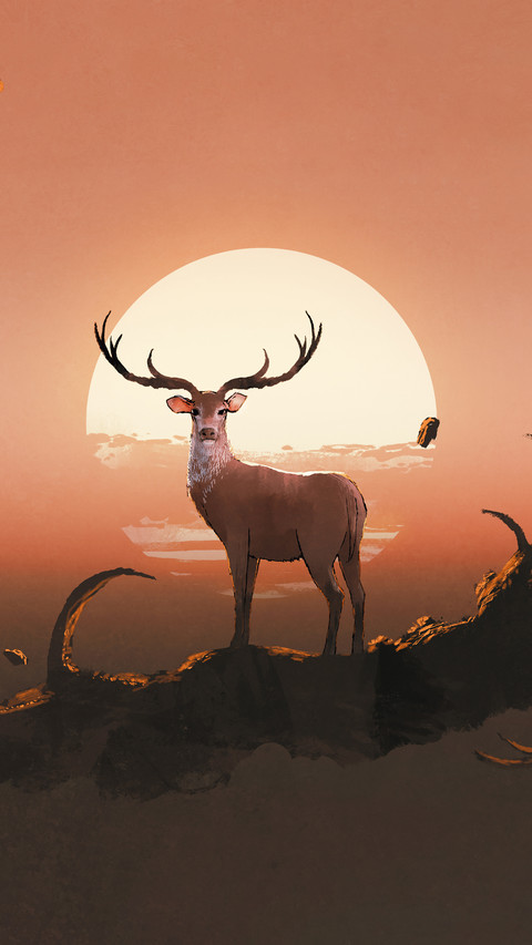 Illustration of a deer screenshot