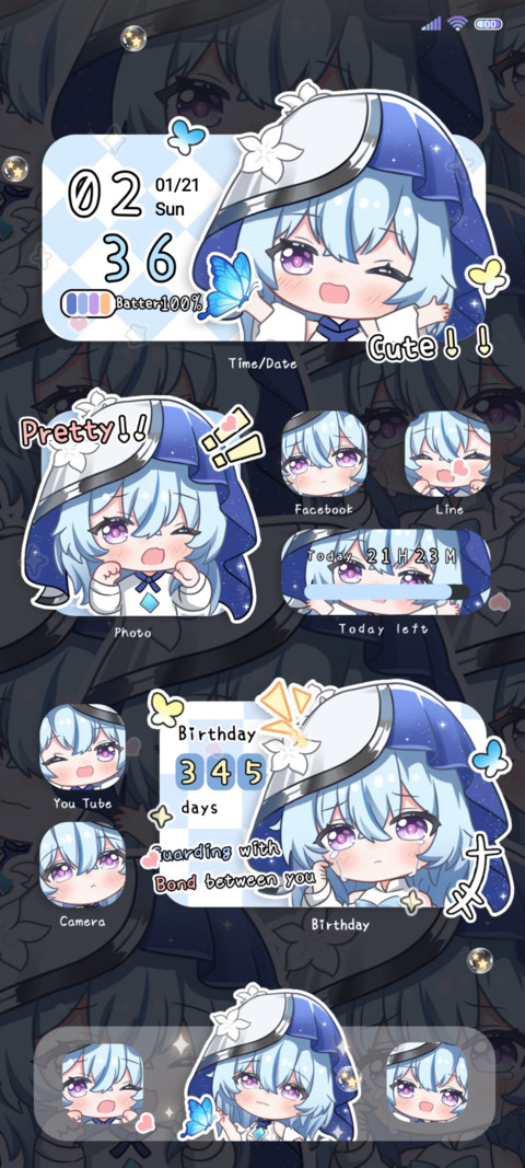 Cute veil girl screenshot