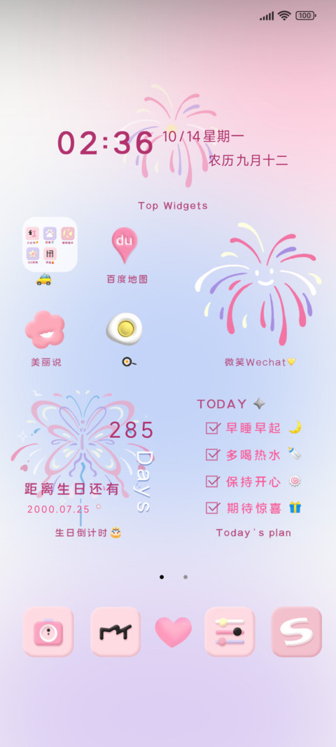 ins风烟花绚烂 screenshot