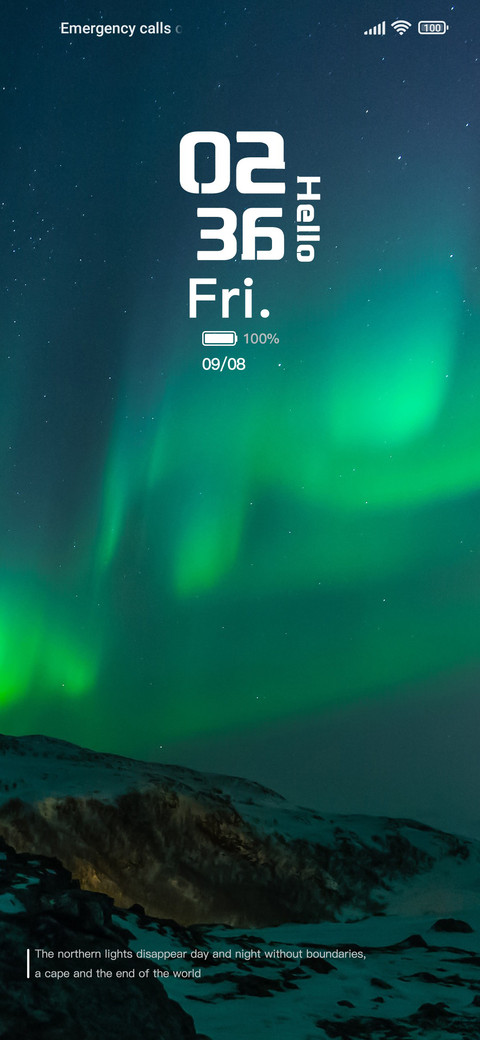Green aurora screenshot