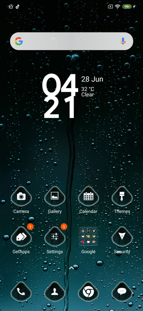 Rainy on screenshot