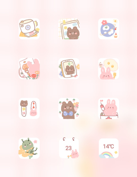 可爱卡片贴 screenshot