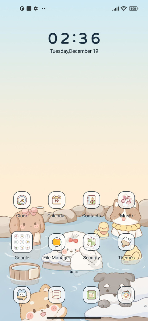 Winter spa dog kit screenshot