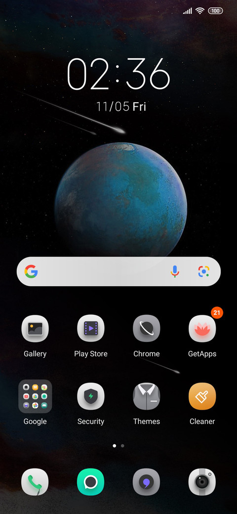 Blue planet screenshot