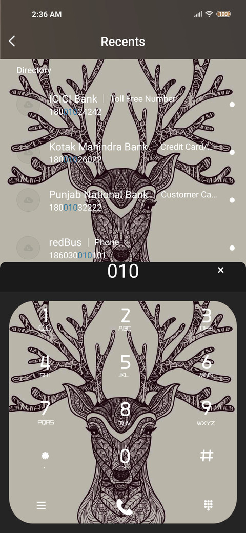 Illustrated deer screenshot