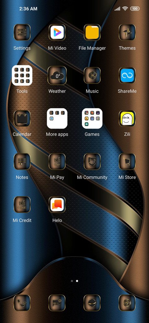 Luxury blue screenshot