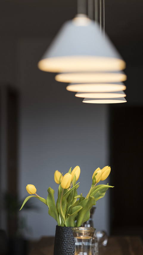 Yellow tulips on the table screenshot