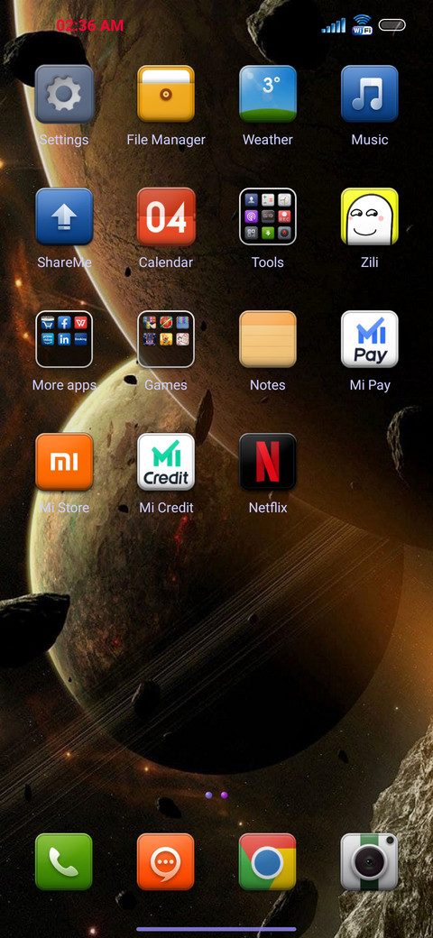 Android V12 screenshot